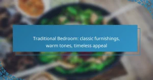 Traditional Bedroom: classic furnishings, warm tones, timeless appeal